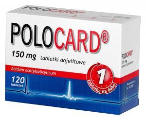Polocard 150 mg x 120 dojelitowych tabletek powlekanych