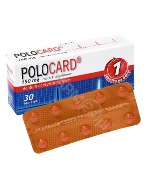 Polocard 150 mg x 30 dojelitowych tabletek powlekanych