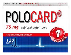 Polocard  75 mg x 120 dojelitowych tabletek powlekanych