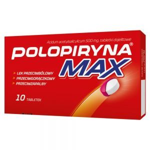 Polopiryna max 500 mg x 10 tabl dojelitowych