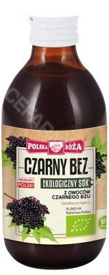 Polska Róża ekologiczny sok z owoców czarnego bzu 250 ml