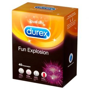 Promocyjny zestaw - prezerwatywy Durex Fun Explosion w dwupaku (2 x 40 szt)