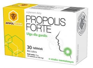 Propolis Forte x 30 tabl do ssania o smaku mentolowym