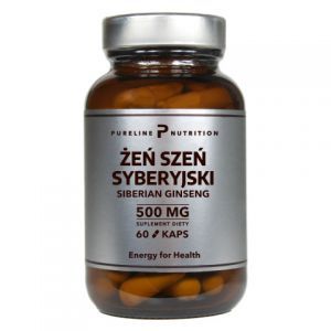 Pureline Nutrition Żeń- szeń syberyjski ekstrakt 500 mg x 60 kaps
