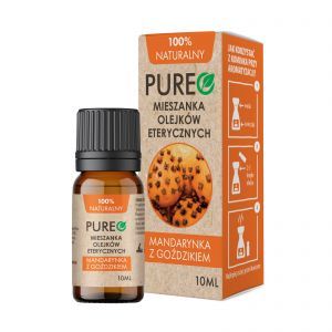 Pureo 100% naturalny olejek eteryczny Mandarynka z Goździkiem 10 ml