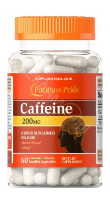 Puritan's Pride Kofeina 200 mg x 60 kaps