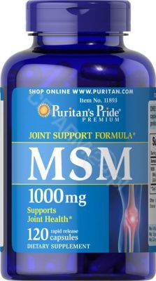 Puritan's Pride MSM siarka organiczna 1000 mg x 120 kaps