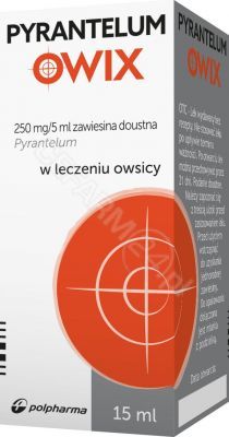 Pyrantelum Owix (Pyrantelum Medana) 250 mg/5 ml zawiesina 15 ml
