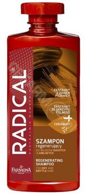 Radical szampon regenerujący do włosów suchych i łamliwych 400 ml