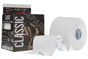 REA Tape Classic taśma kinesiology (biała)