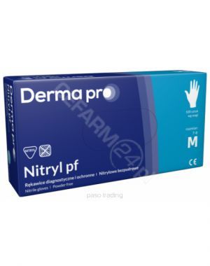 Rękawice Derma Pro nitrylowe bezpudrowe M x 100 szt