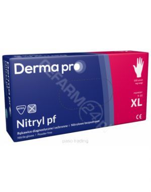 Rękawice Derma Pro nitrylowe bezpudrowe XL x 100 szt