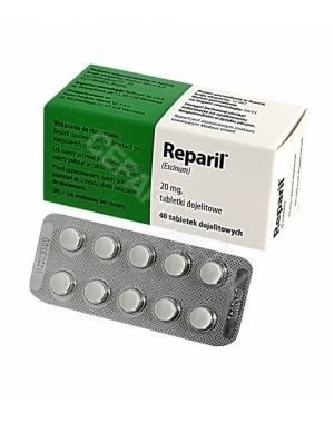 Reparil 20 mg x 40 tabl dojelitowych (import równoległy - Inpharm)