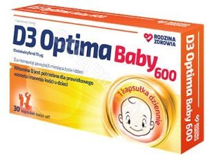 Rodzina Zdrowia D3 Optima Baby 600 x 30 kaps