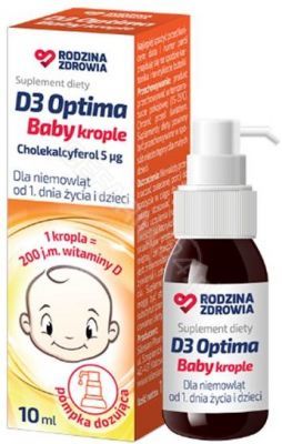 Rodzina Zdrowia D3 Optima Baby krople 10 ml