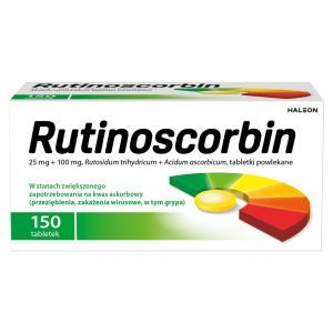 Rutinoscorbin Lek witamina C 100mg+25mg x 150 tabl