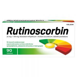 Rutinoscorbin Lek witamina C 100mg+25mg x 90 tabl