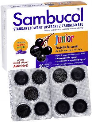 Sambucol junior x 20 pastylek