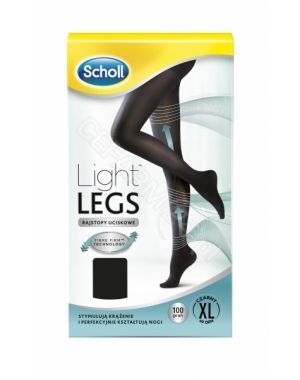 Scholl Light Legs rajstopy uciskowe stymulujące krążenie czarne 20 DEN XL