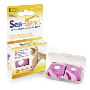 Sea-band opaska przeciw mdłościom dla dzieci x 2 szt (różowa)