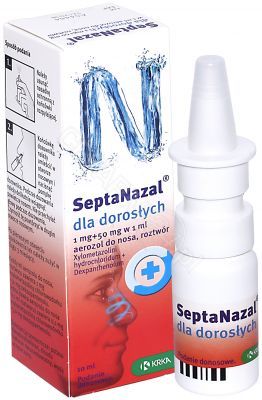 Septanazal dla dorosłych (1mg/50mg)/ml aerozol do nosa 10 ml