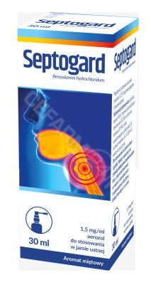 Septogard 1,5 mg/ml aerozol do stosowania w jamie ustnej 30 ml