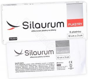 Silaurum silikonowe plastry na blizny x 6 szt (10cm x 3cm)