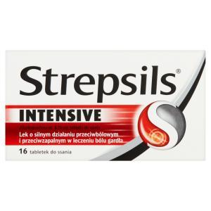 Strepsils Intensive na ostry ból gardła do ssania pastylki x 16 szt
