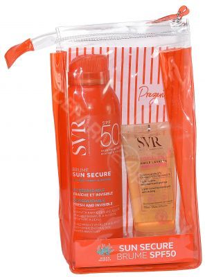 Svr Sun Secure promocyjny zestaw - mgiełka ochronna spf50+ 200 ml + Topialyse olejek do mycia i kąpieli 55 ml GRATIS !!!
