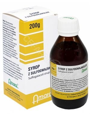 Syrop z sulfogwajakolem 200 g (Amara)