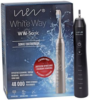 Szczoteczka do zębów White Way soniczna WW-Sonic (czarna)