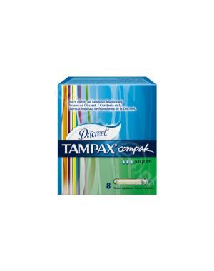 Tampony Tampax compak super x  8 szt z aplikatorem
