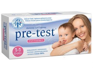 Test ciążowy pre-test płytkowy x 1+1 szt GRATIS !!!