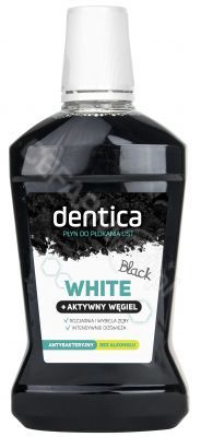Tołpa dentica Black WHITE + Aktywny Węgiel - płyn do higieny jamy ustnej 500 ml