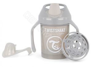 Twistshake kubek niekapek 4m+ 230 ml (szary)