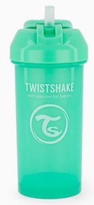 Twistshake kubek niekapek ze słomką 6m+ 360 ml (zielony)