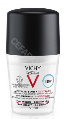 Vichy Homme dezodorant dla mężczyzn w kulce przeciw plamom 50 ml