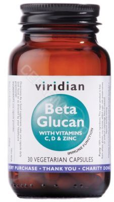Viridian Beta Glukan z witaminami C, D oraz Cynkiem x 30 kaps
