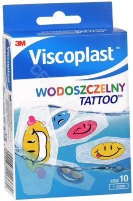 Viscoplast zestaw plastrów - Tattoo wodoszczelny x 10 szt