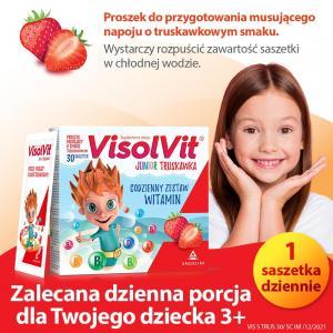Visolvit junior x 30 sasz o smaku truskawkowym