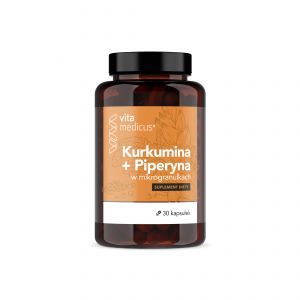 Vitamedicus kurkumina + piperyna 30 kaps