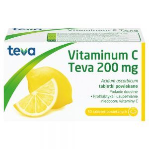 Vitaminum C 200 mg x 50 tabl powlekanych (Teva)