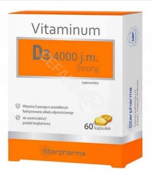 Vitaminum D3 4000 j.m. Strong x 60 kaps