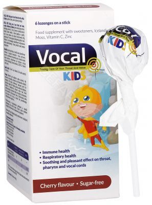 VOCAL kids wiśnia x 6 lizaków