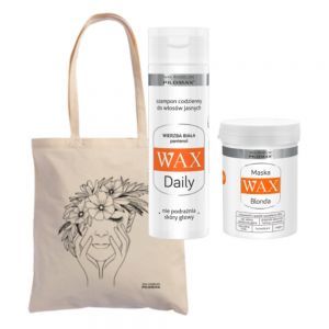 Wax NaturClassic Blonda maska regenerująca 240 ml + Wax Daily szampon do włosów jasnych 250 ml + Torba W PREZENCIE
