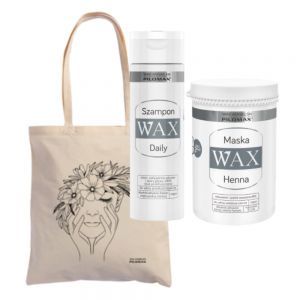 Wax NaturClassic Henna maska regenerująca 480 ml + Wax Daily szampon codzienny do włosów ciemnych 200 ml + Torba W PREZENCIE