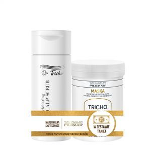 Wax Tricho zestaw przyspieszający wzrost włosów - myjący peeling enzymatyczny do włosów i skóry głowy 200 ml + maska przyspieszająca wzrost włosów 240 ml