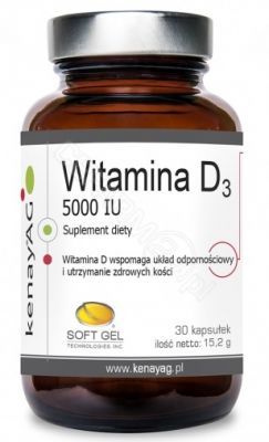 Witamina D3 5000 IU  x 30 kaps (Kenay)