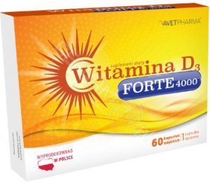 Witamina D3 FORTE 4000 j.m x 60 kaps (Avet)