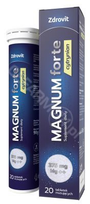 Zdrovit Magnum Forte Cytrynian x 20 tabl musujących